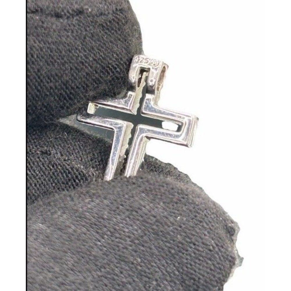 925 Religious Pendant Lab Created Diamond